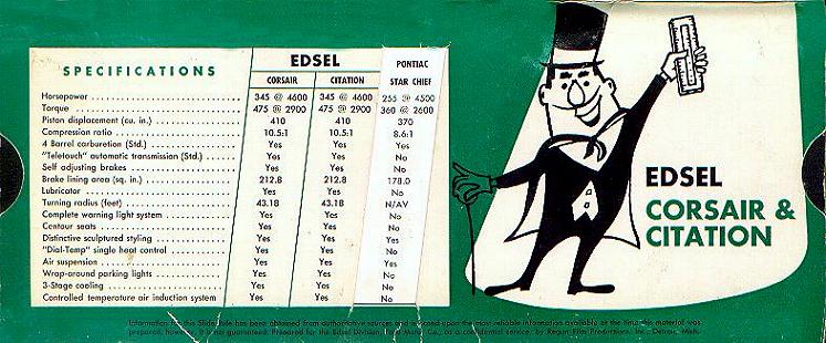 1958 Edsel Sell-O-Graph Brochure Page 4